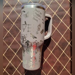 40 oz Harry Potter gray engraved tumbler
